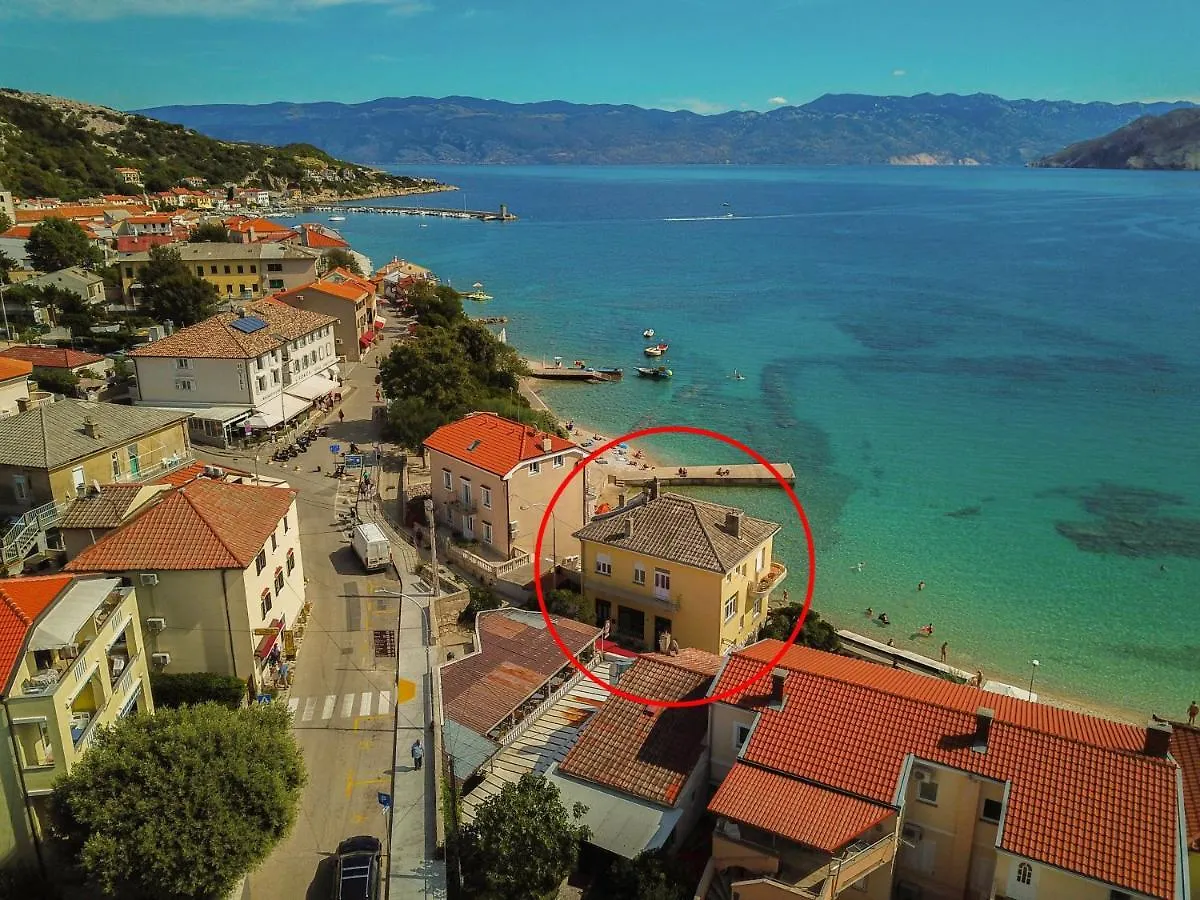 Apartment Seaside With Balcony And Sea View Baska  0*, Baska (Krk) Croatia
